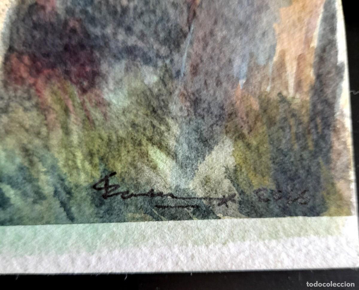 Arte: ACUARELA ORIGINAL BOSQUE - Foto 2