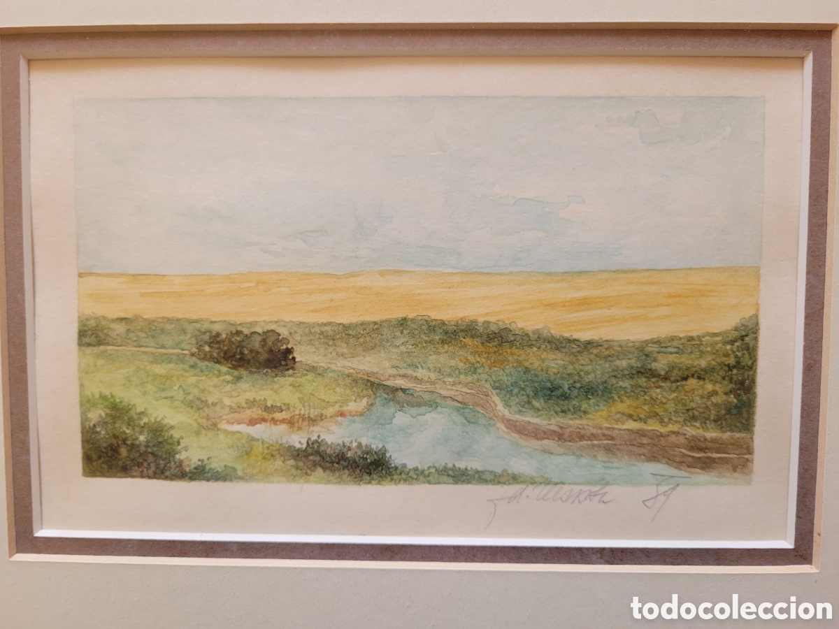 Arte: ACUARELA, enmarcada con cristal