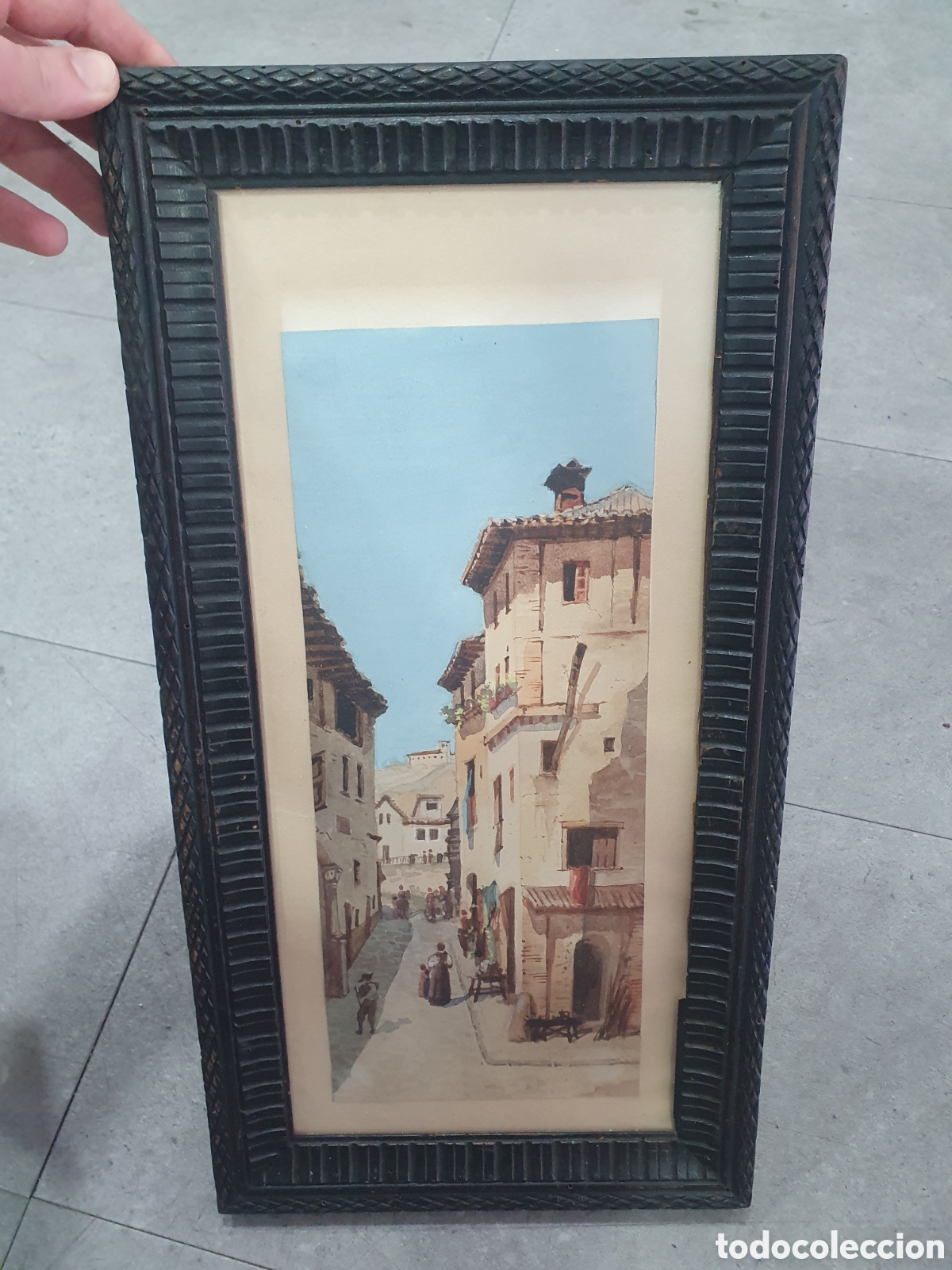 Art: SALIDA 0.01&euro;. Acuarela s. XIX. Paisaje.