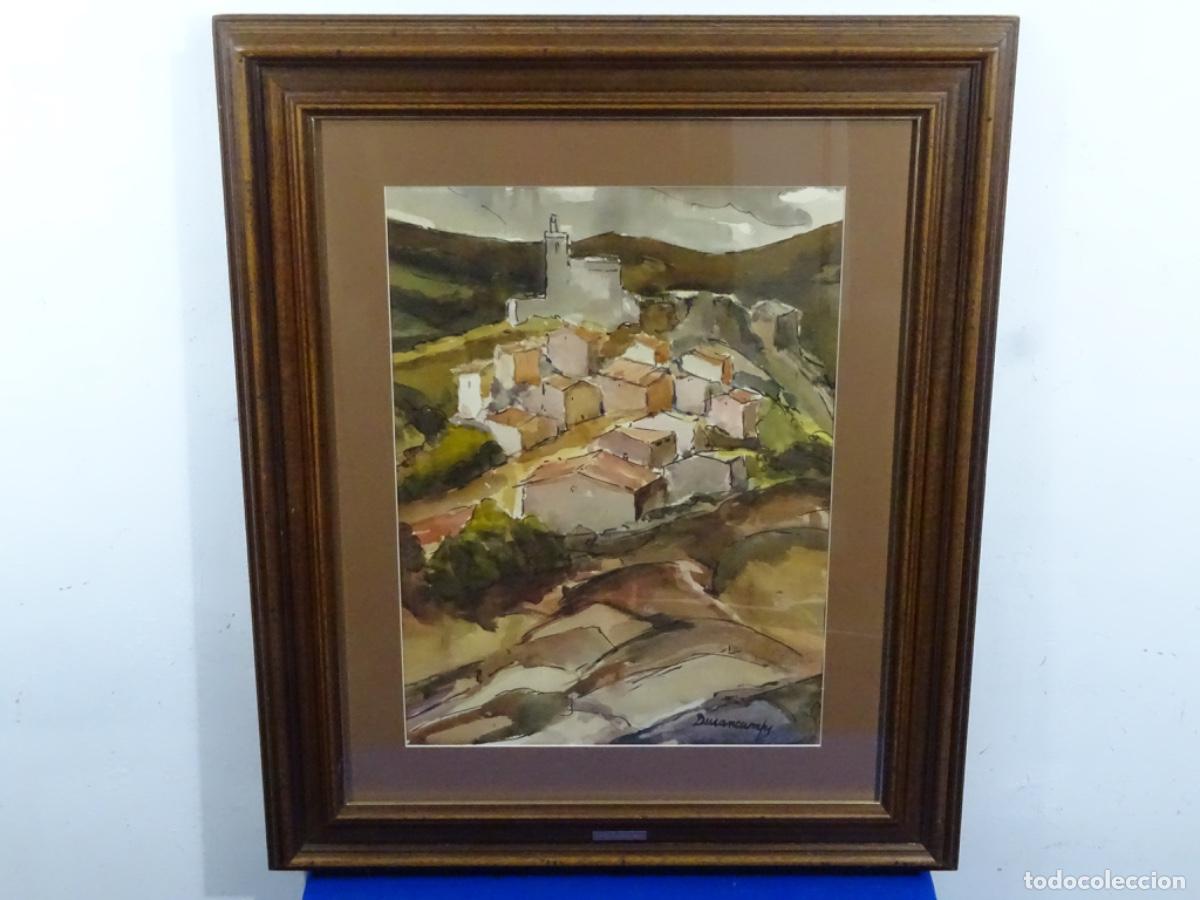 Arte: GRAN ACUARELA RAFAEL DURANCAMPS. PUEBLO POR DETERMINAR.