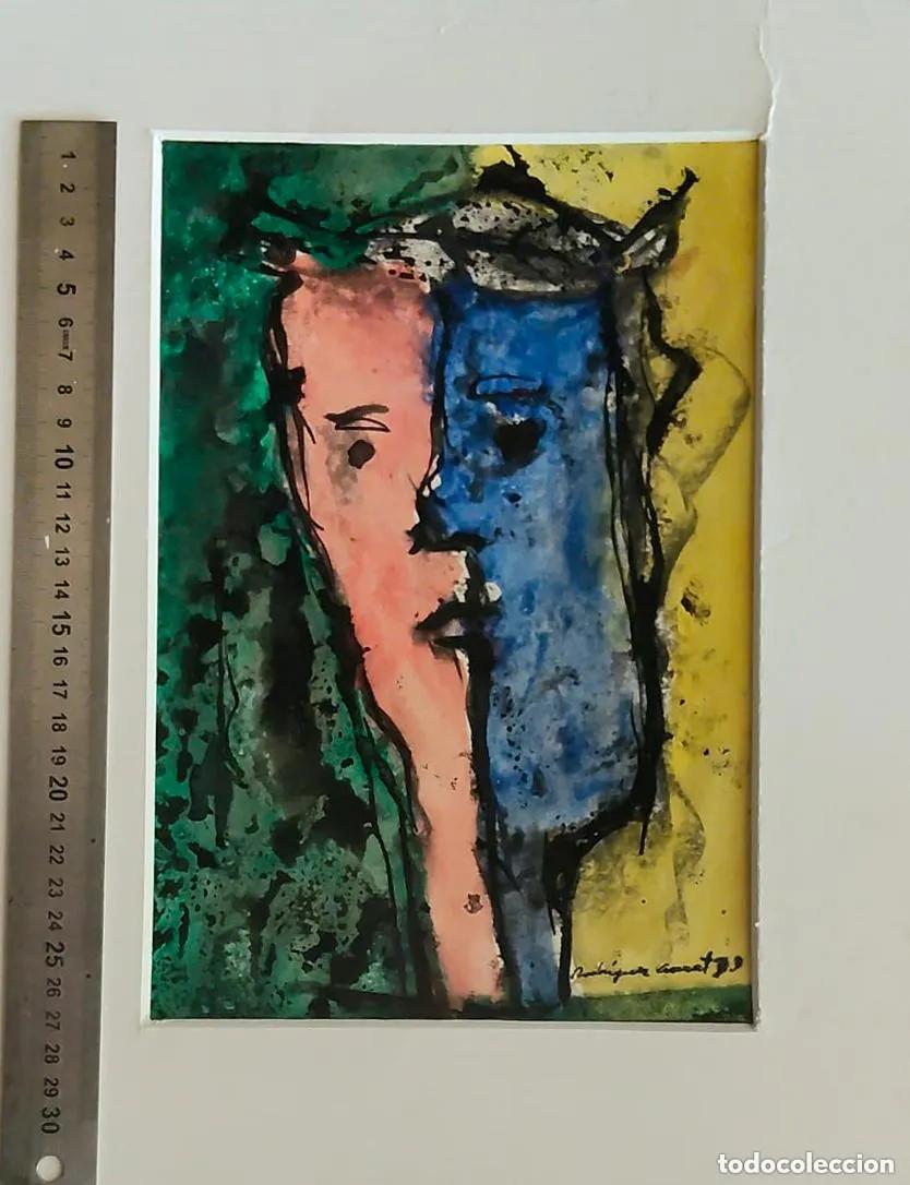 Arte: Acuarela original firmada rodriguez amat - a&ntilde;o 2013 - Serie &rdquo; T&oacute;u &rdquo;