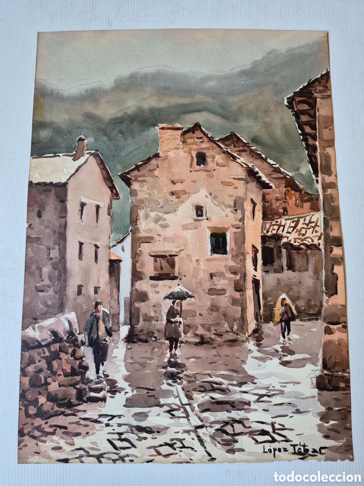 Arte: Jose Lopez tebar,bonitaacuarela.firmada