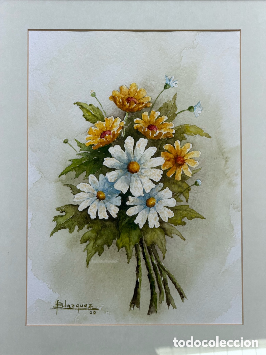 Arte: Acuarela Bodeg&oacute;n de Flores