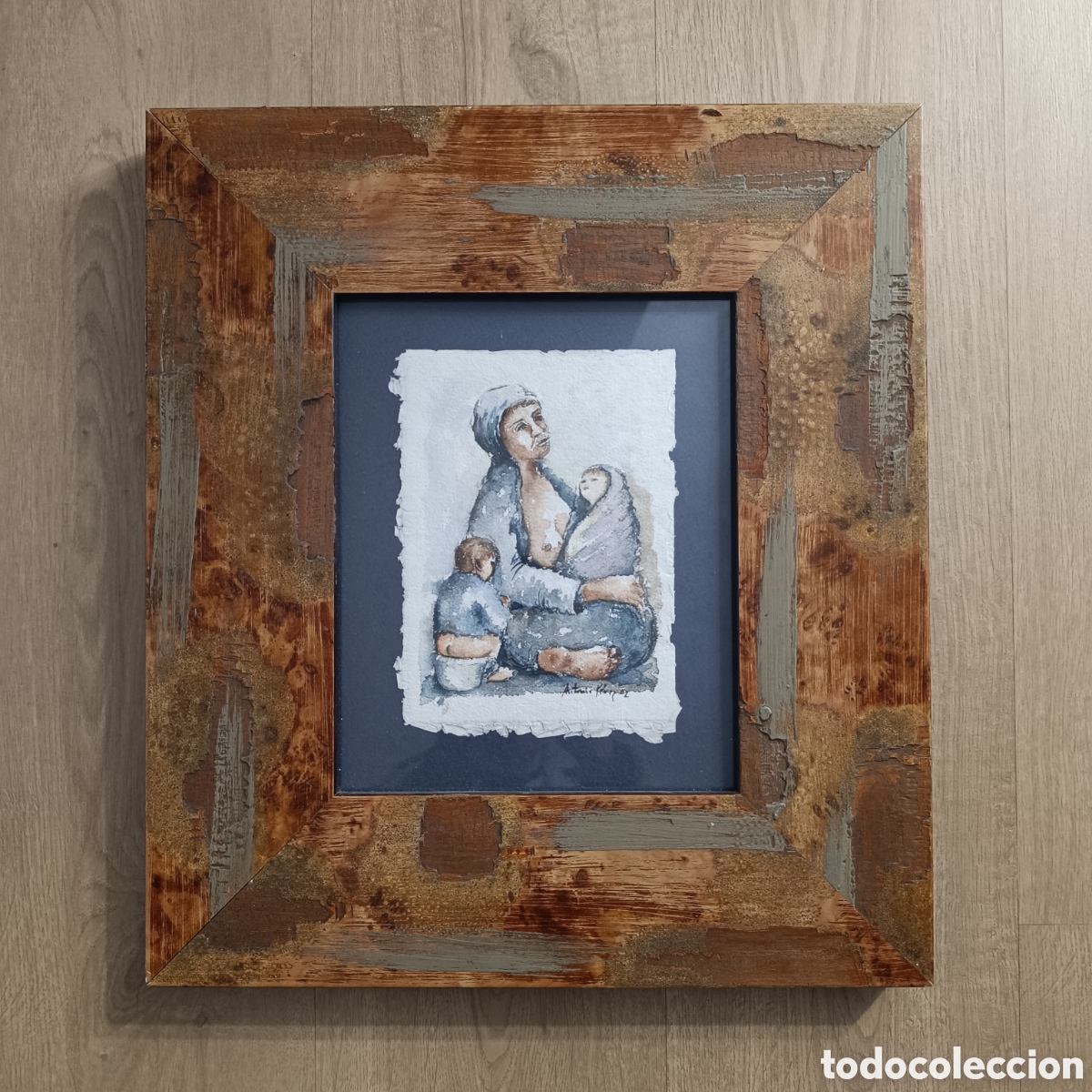 Arte: Maternidad, acuarela en papel Arches.