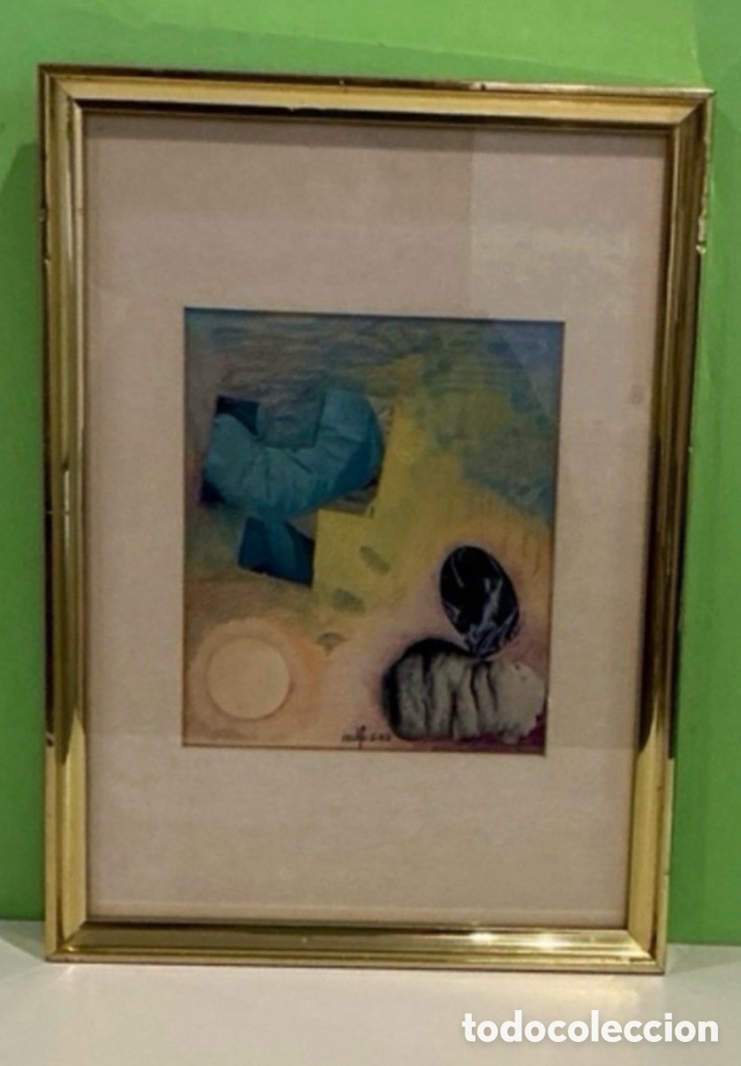 Arte: Acuarela firmada y fechada. Ver las medidas en las fotos