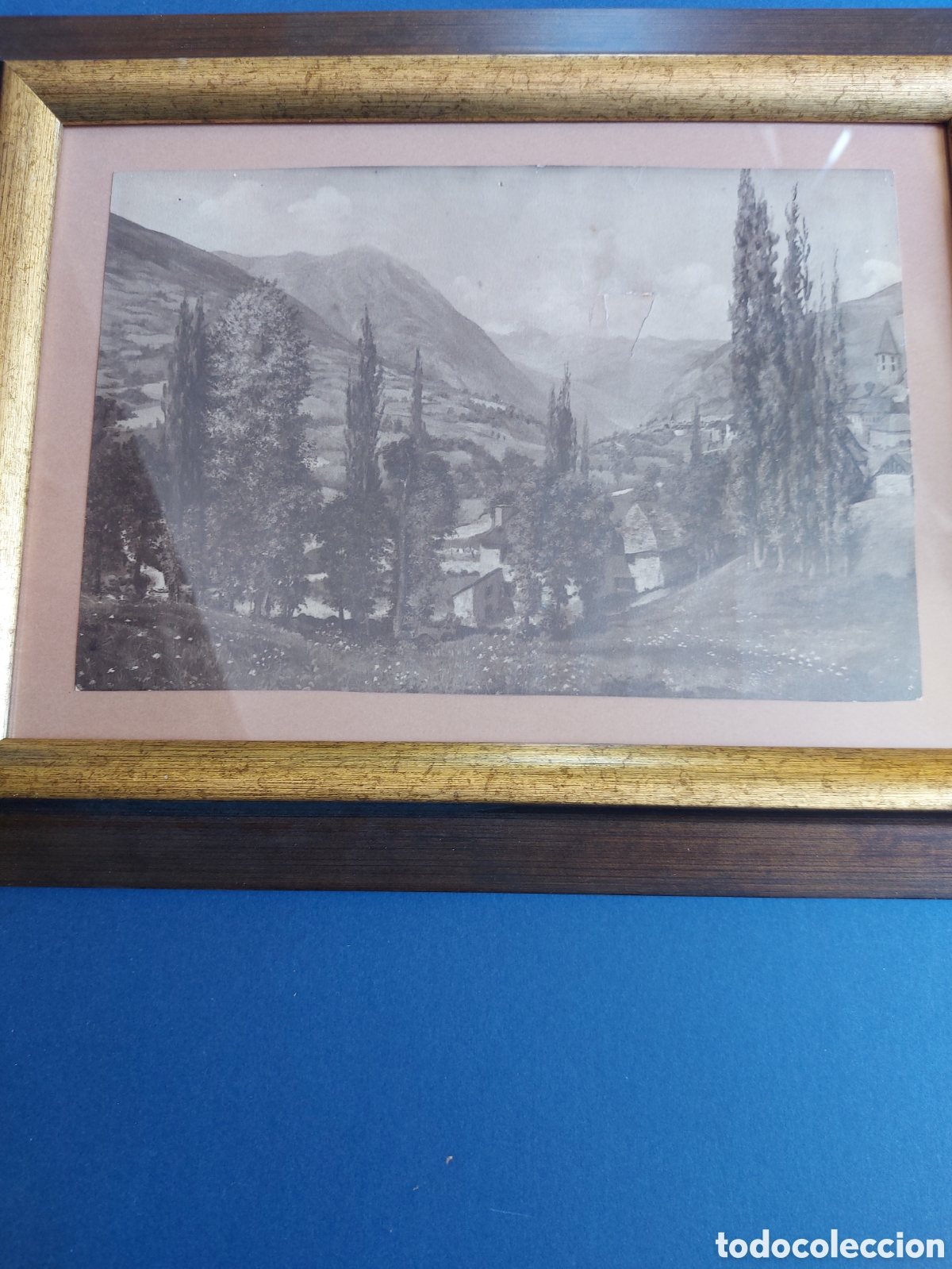 Arte: FRANCISCO FRANQUESA &rdquo;PAISAJE DEL VALLE DE AR&Aacute;N&rdquo; ACUARELA