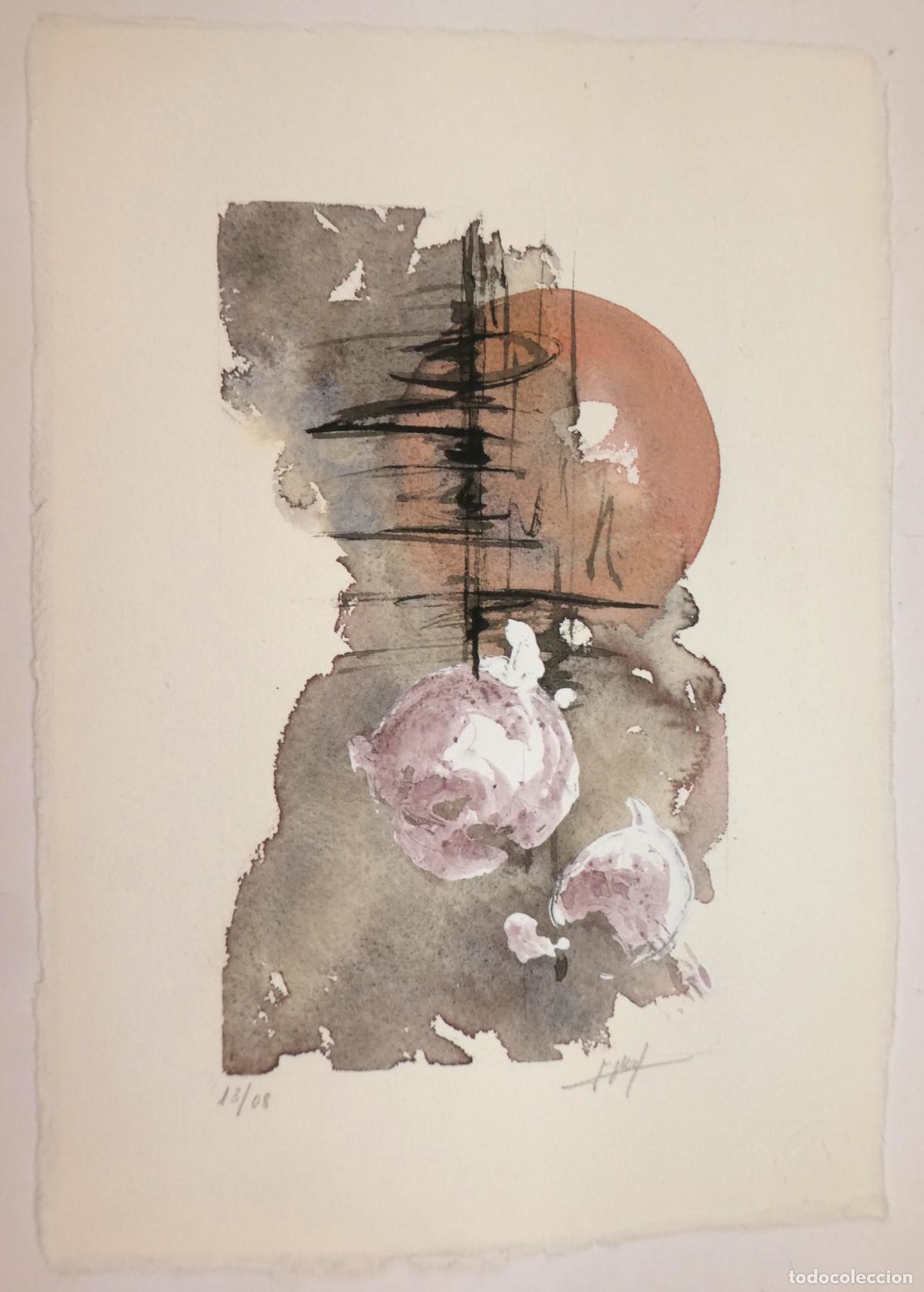 Arte: Acuarela firmada, mide 31X22 cm.