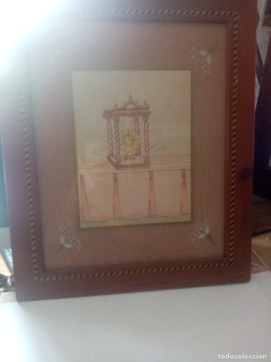 Arte: ACUARELA FILMADA CON MARCO MEDIDA 41X50 ACUARELA 20 X 27