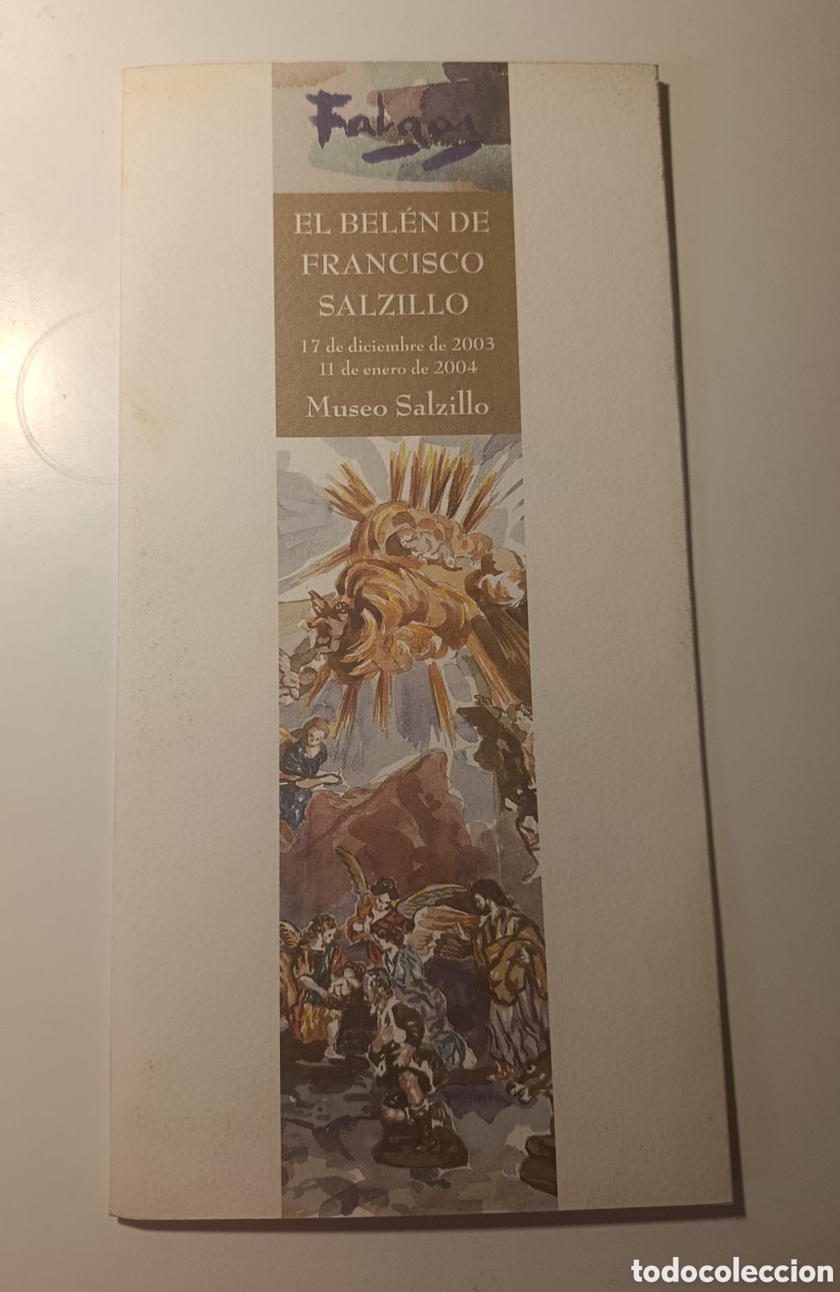Arte: El Bel&eacute;n de francisco Salzillo arte acuarela folleto