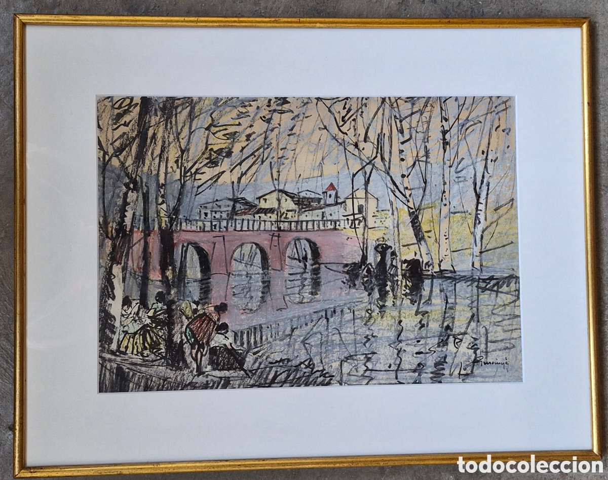 Arte: Pere gussinye,estupenda acuarela.