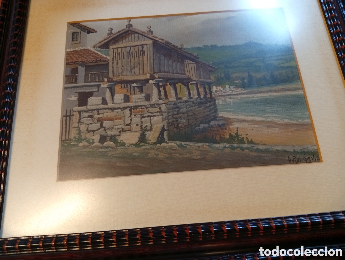 Arte: Preciosa Pintura acuarela del pintor Antonio Ruicarvia