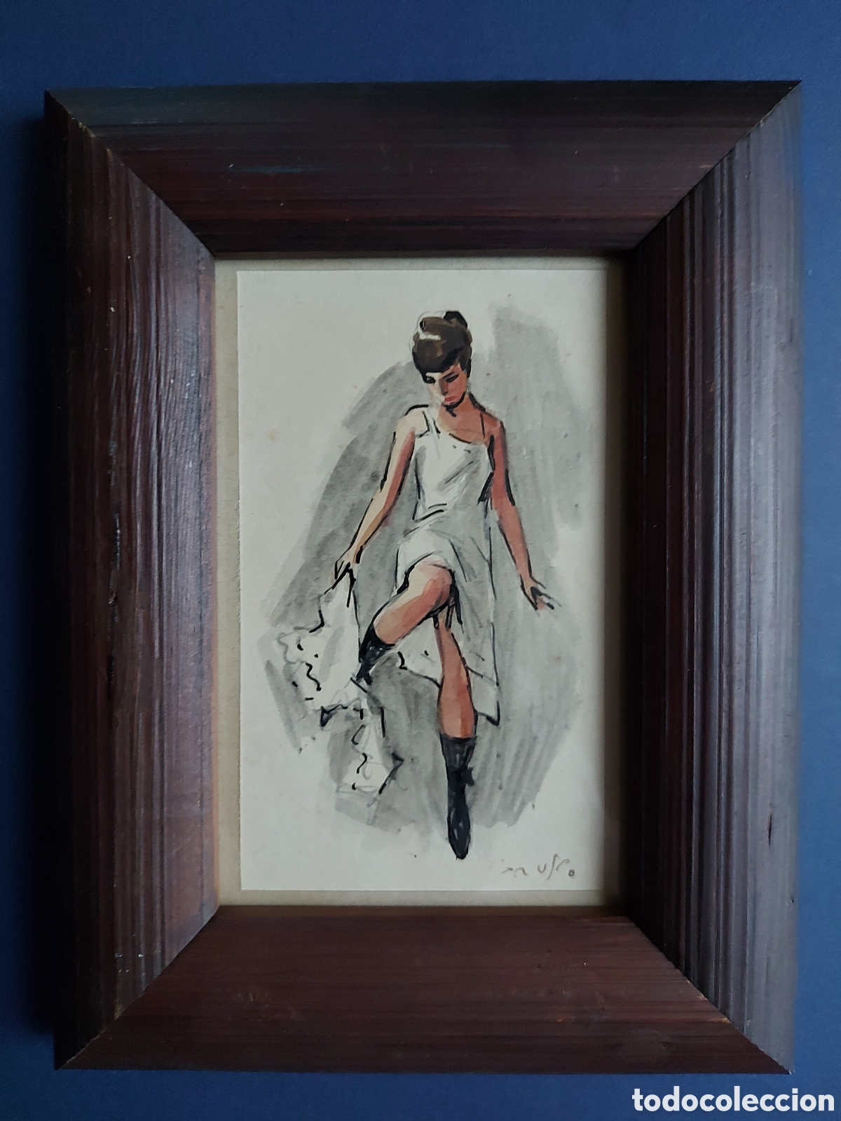 Arte: &rdquo;BOCETO JOVEN EPOCA&rdquo; ACUARELA - Foto 2