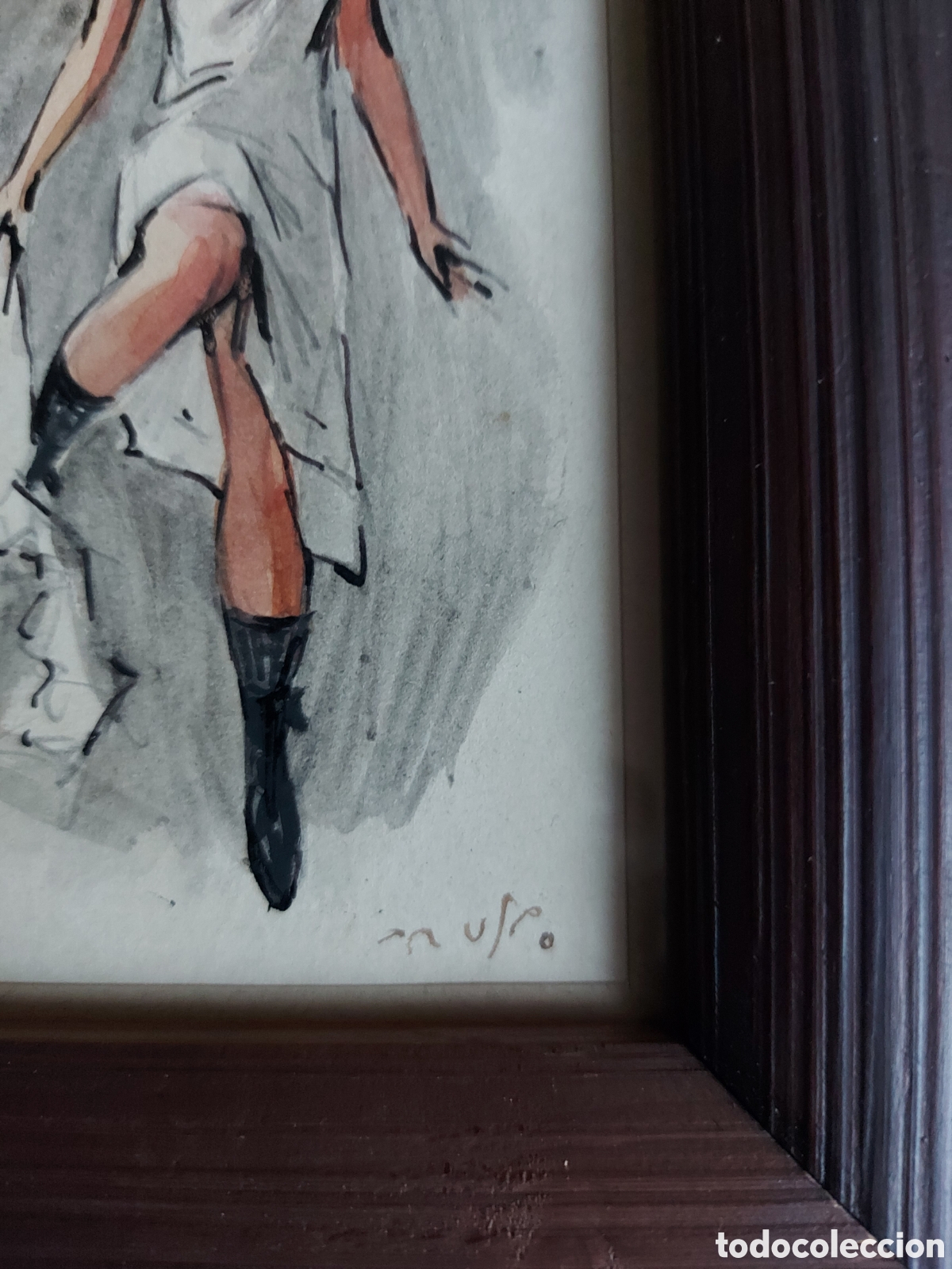 Arte: &rdquo;BOCETO JOVEN EPOCA&rdquo; ACUARELA - Foto 4