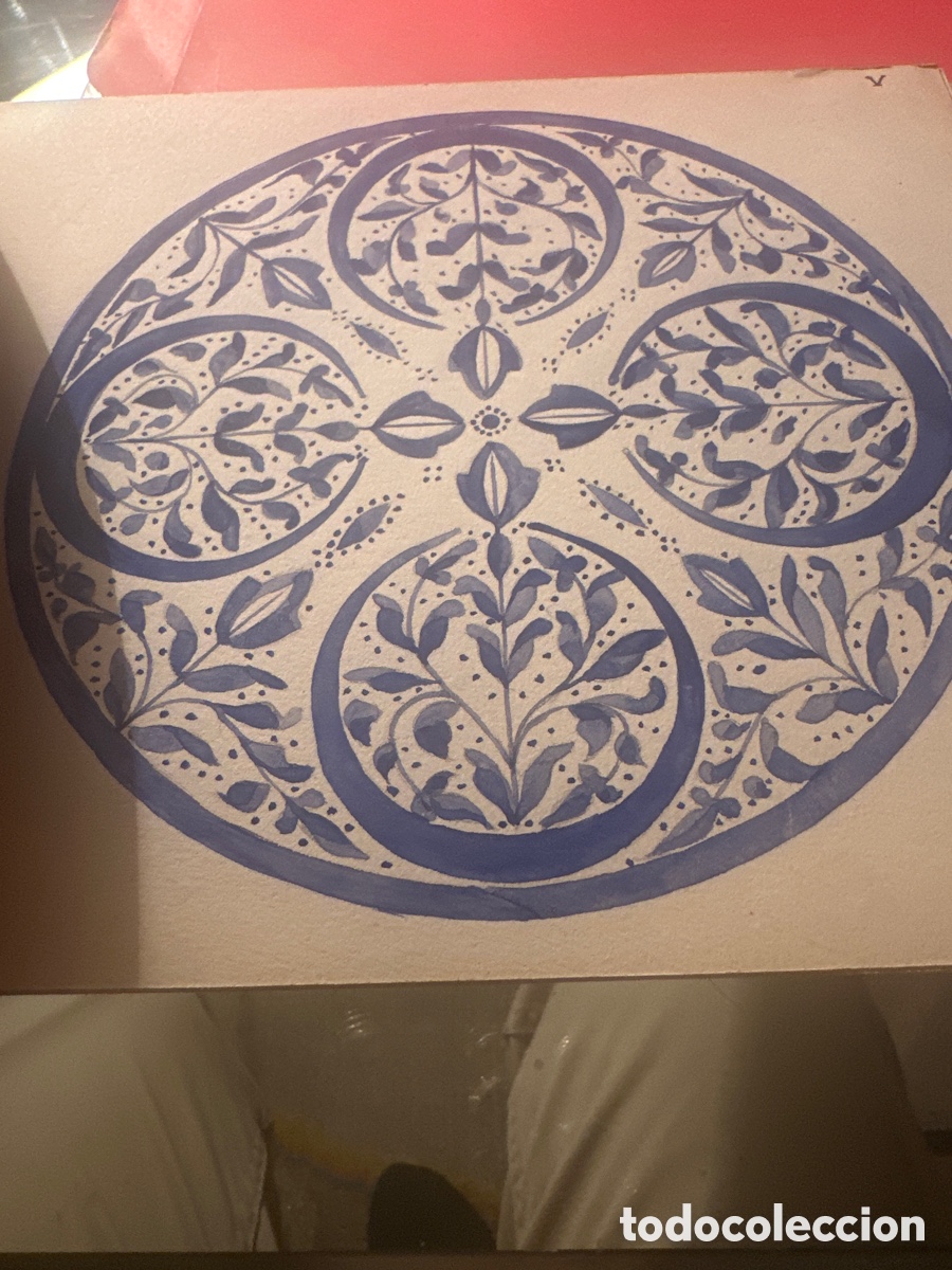 Arte: natividad G&oacute;mez Moreno, 23 dibujos originales de composici&oacute;n decorativa