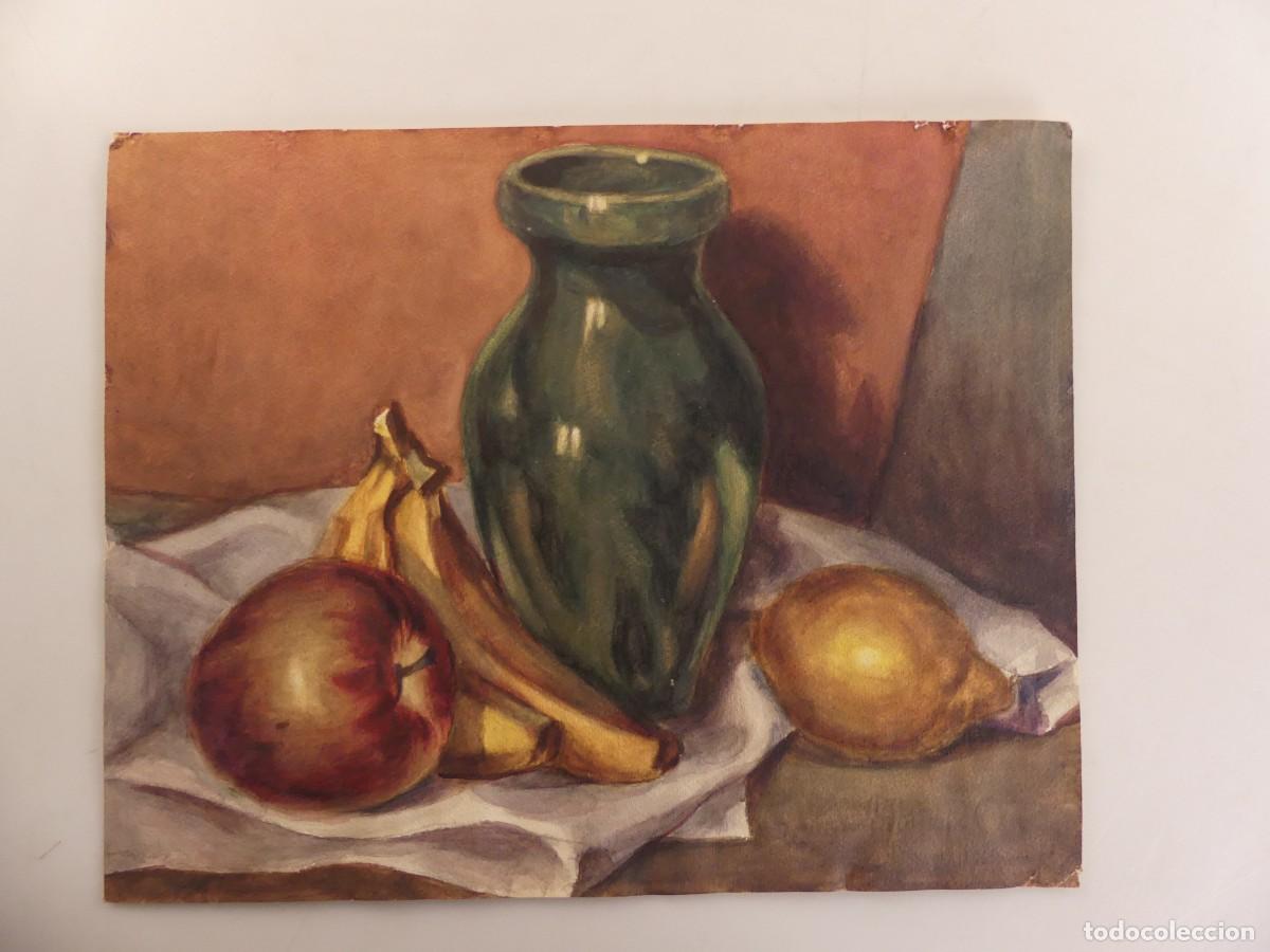 Arte: BONITA PINTURA DE ACUARELA O SIMILAR &ndash; BODEGON DE FRUTAS