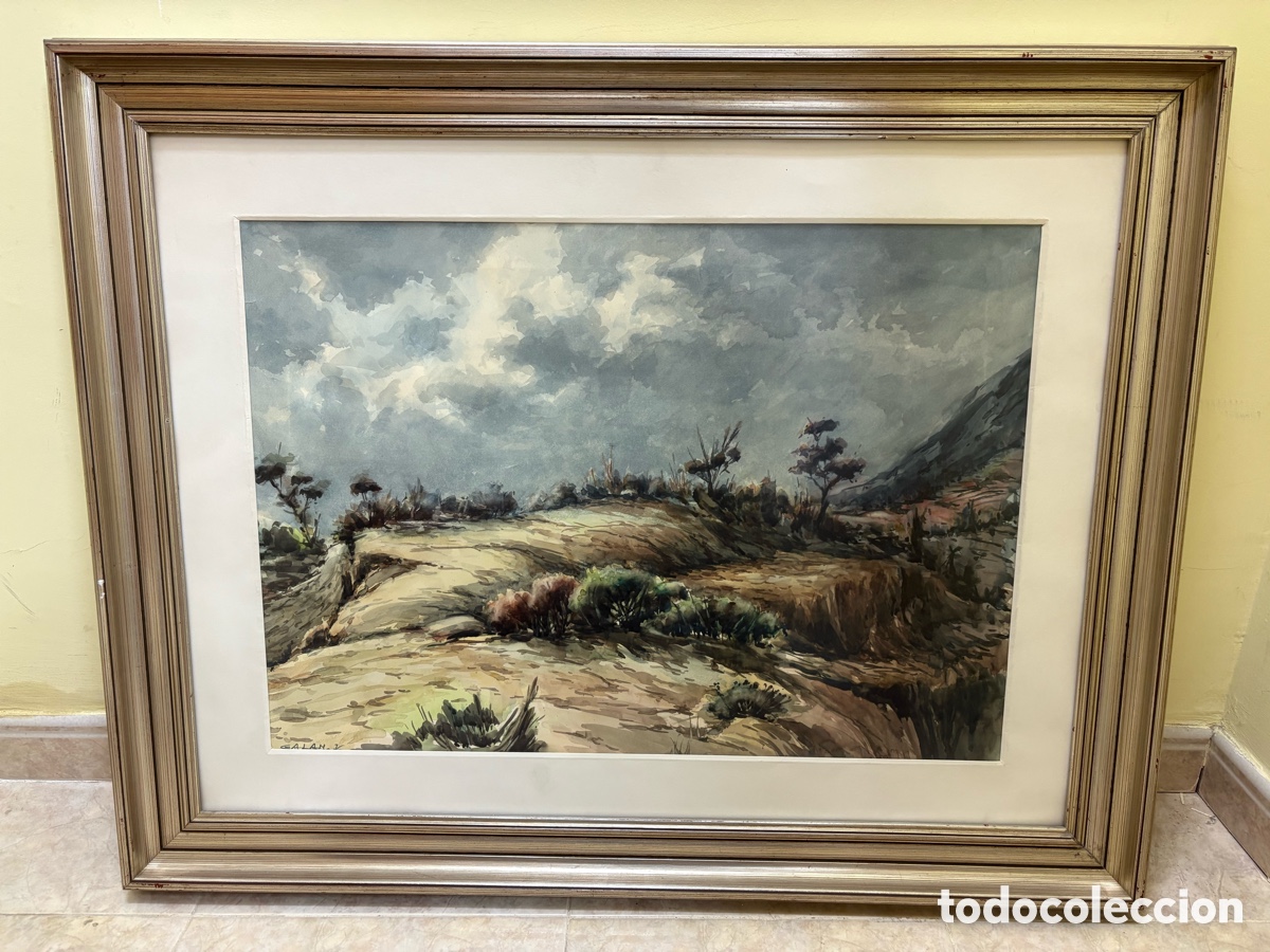 Arte: &Aacute;ngel Gal&aacute;n (1911‑1998) - Paisaje con cielo nuboso, 1976
