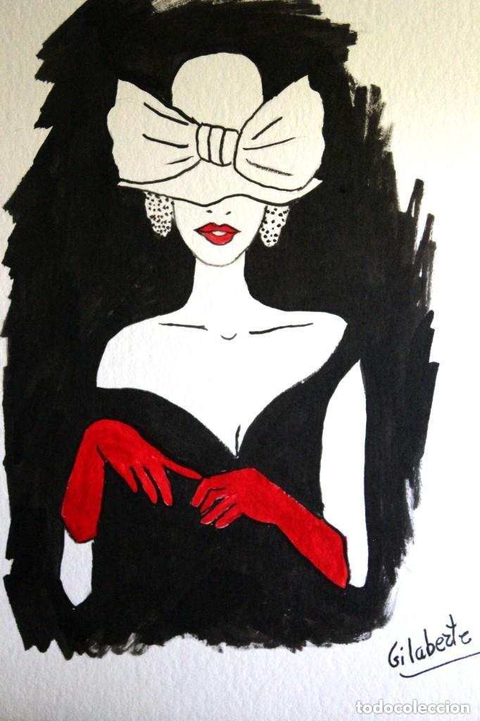Arte: Dama con guantes obra de Mercedes Gilaberte