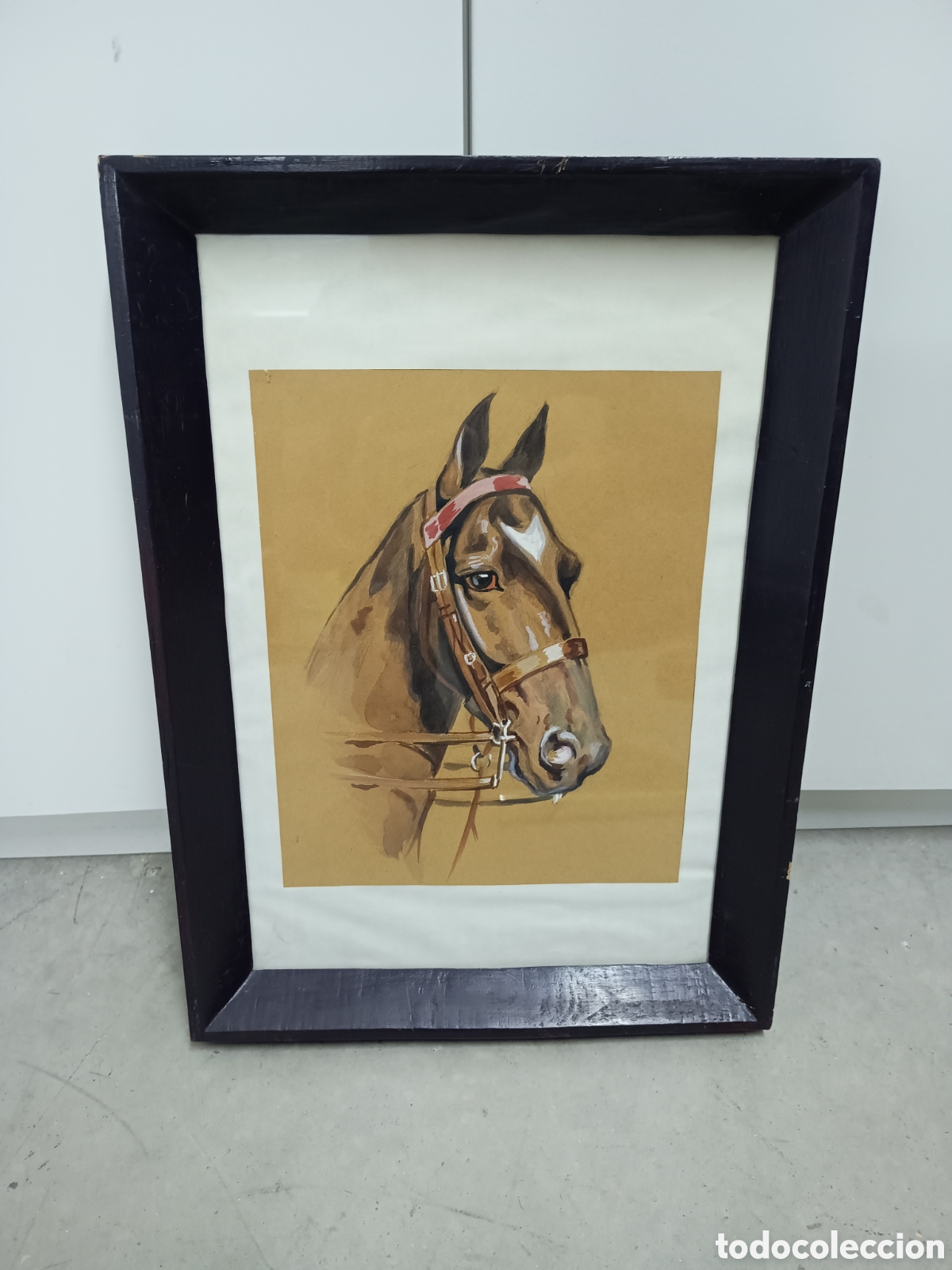 Arte: ACUARELA - CABEZA DE CABALLO - Foto 2