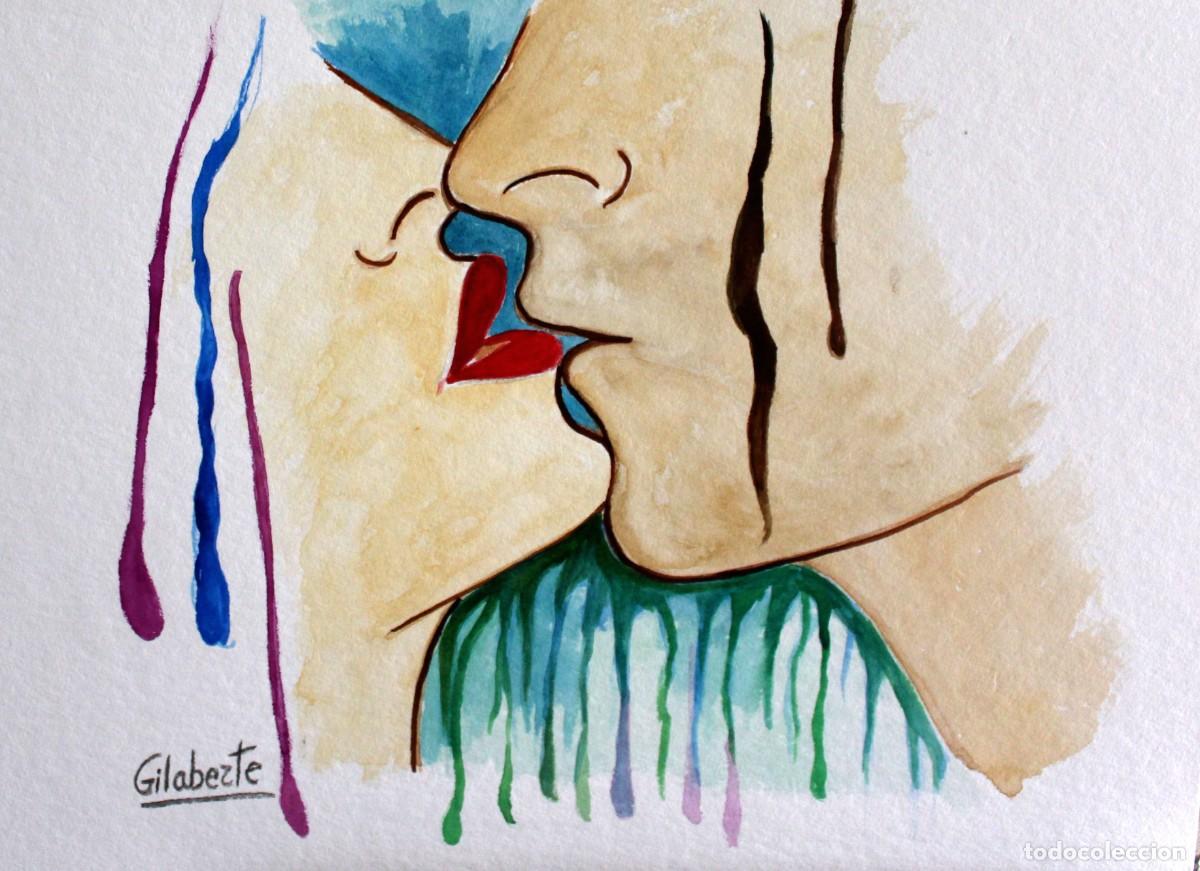 Arte: Beso obra de Mercedes Gilaberte