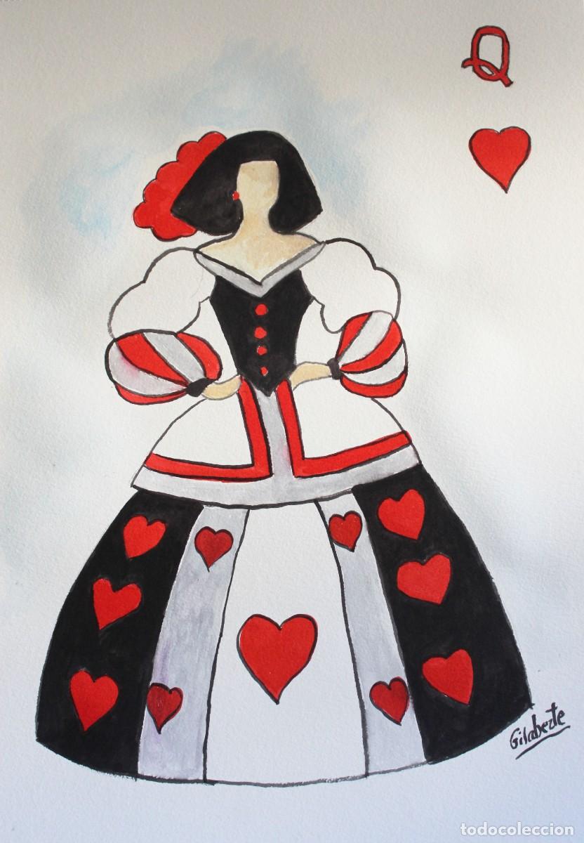 Arte: Reina de corazones obra de Mercedes Gilaberte