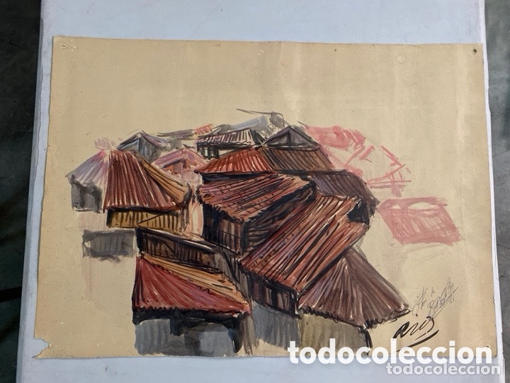 Art: Dibujo acuarela firmado Miguel &Aacute;ngel R&Iacute;OS