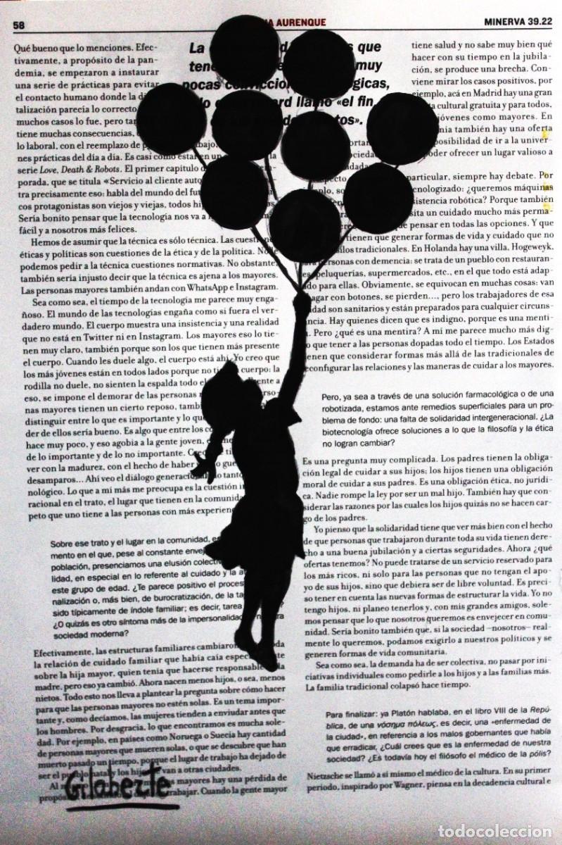 Arte: Ni&ntilde;a con globos obra de Mercedes Gilaberte