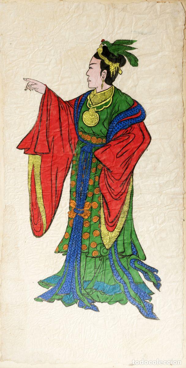 Arte: Acuarela - Figura masculina - Siglo XIX