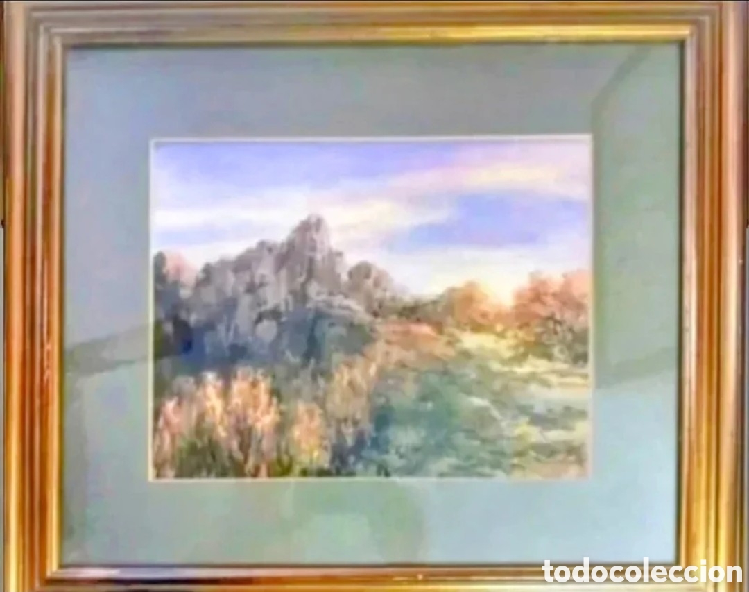 Kunst: Acuarela enmarcada de Miguel Martinez Verchily
