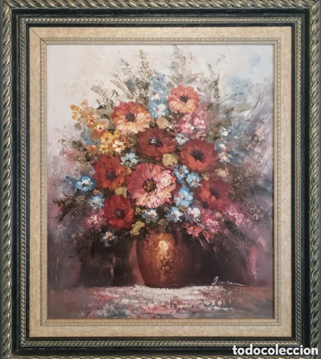 Arte: &Oacute;leo sobre lienzo firmado. Autor sin identificar