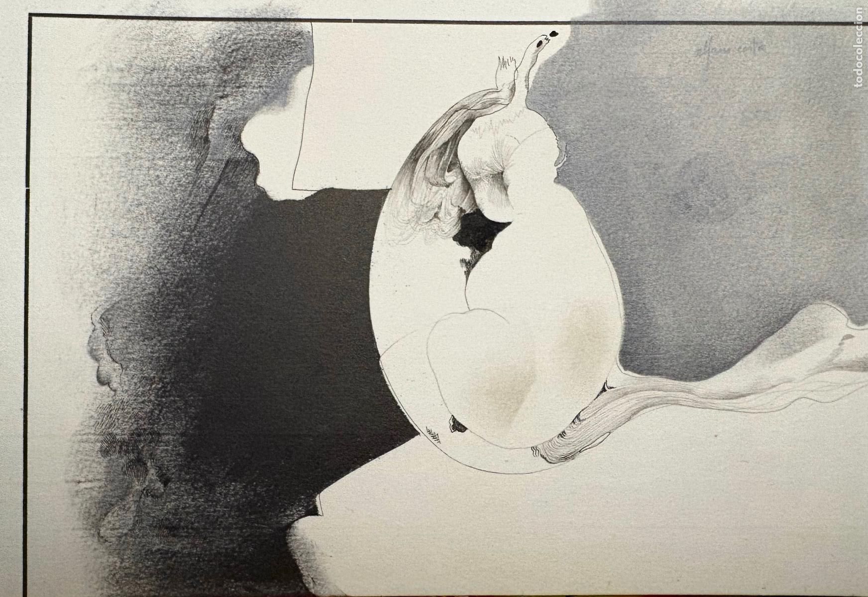 Arte: Composici&oacute;n abstracta expresionista, grisalla, t&eacute;cnica mixta, Alfonso Costa Beiro (La Coru&ntilde;a 1943)