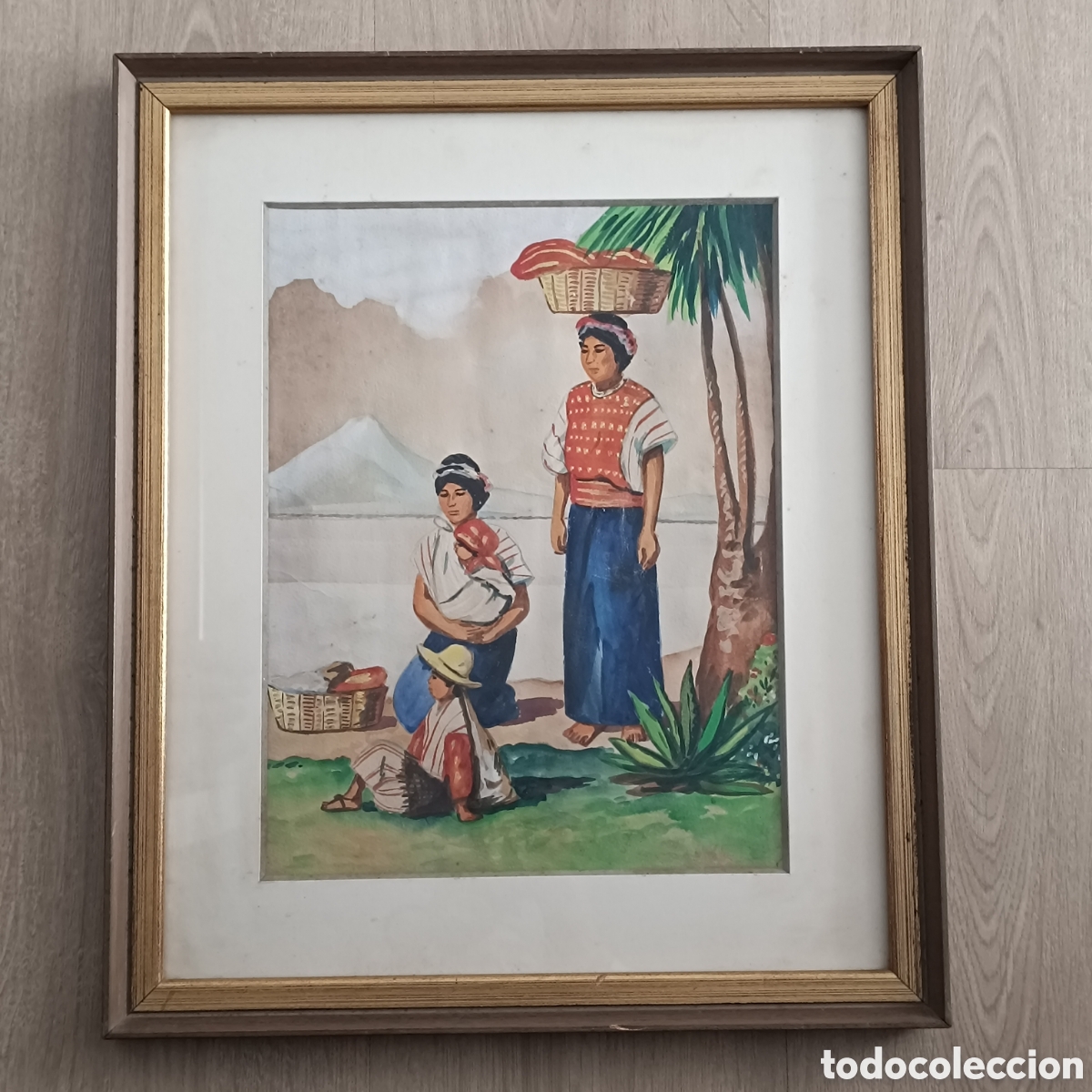 Arte: Acuarela costumbrista Guatemala