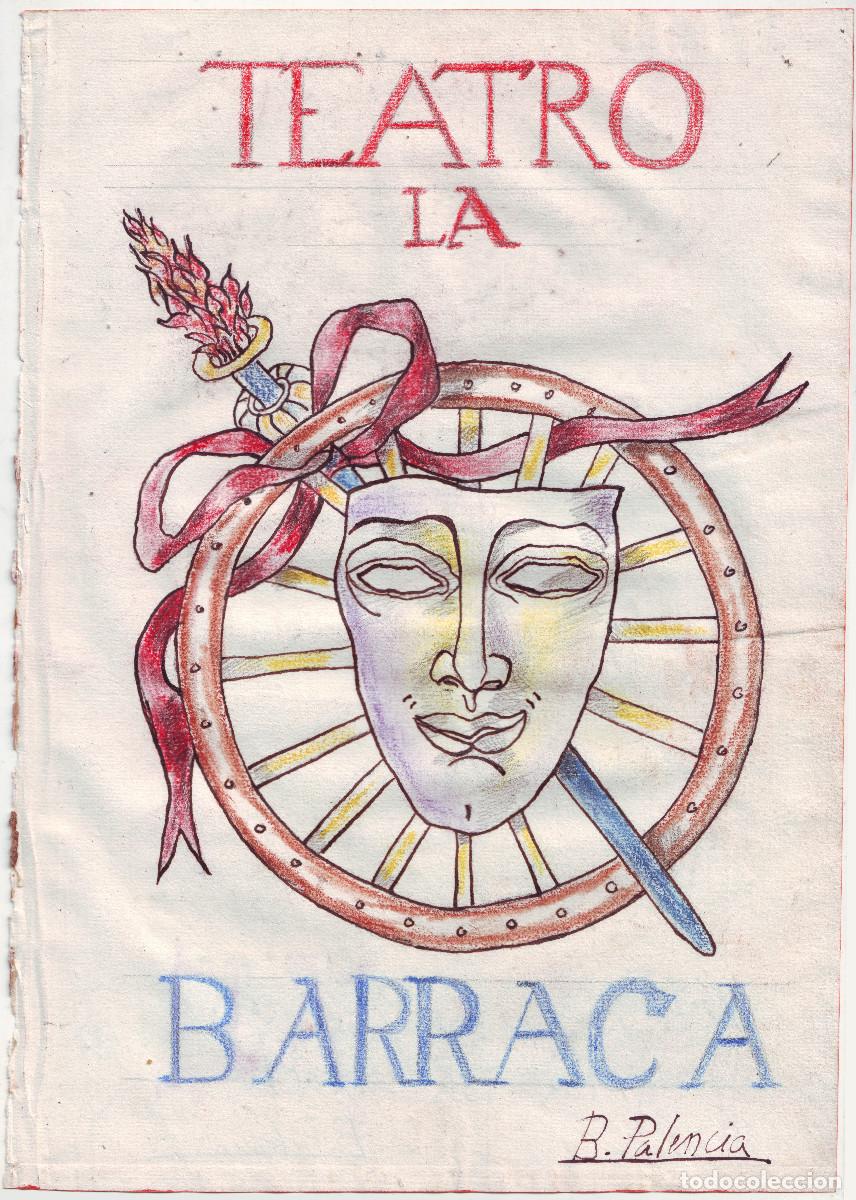 Arte: Teatro Universitario La Barraca. Illustr. Benjam&iacute;n Palencia (marca de agua de la Torre)
