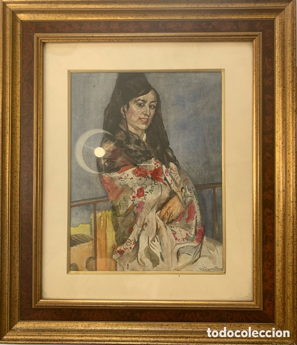 Arte: Mujer con mantilla. Daniel V&aacute;zquez D&iacute;as