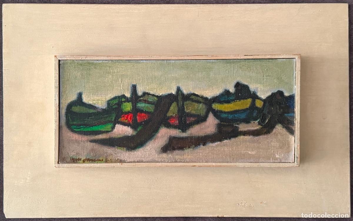 Arte: Kjell Janne Wiborgh , Suecia , &oacute;leo lienzo , spanska b&agrave;tar , ca.1965