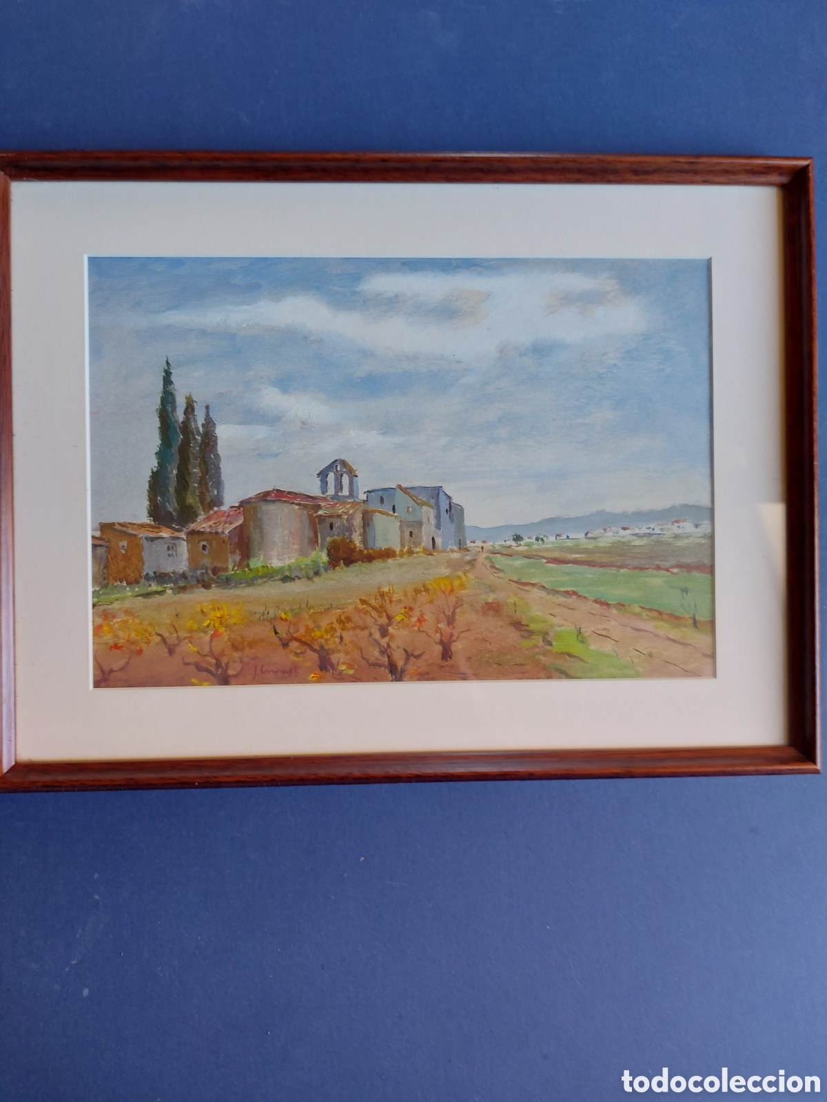 Art: J. COMAS P. &rdquo;SAN VALENTI DE CABANYES&rdquo; GUACHE
