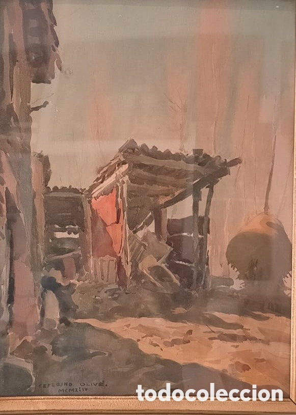 Arte: Ceferino Oliv&eacute; Cabr&eacute; (1907-1995) &ndash; Patio valenciano, 1954