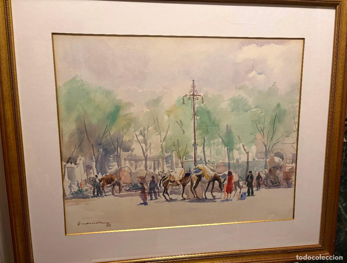 Arte: Acuarela por Julio Quesada (Madrid 1918-2009)