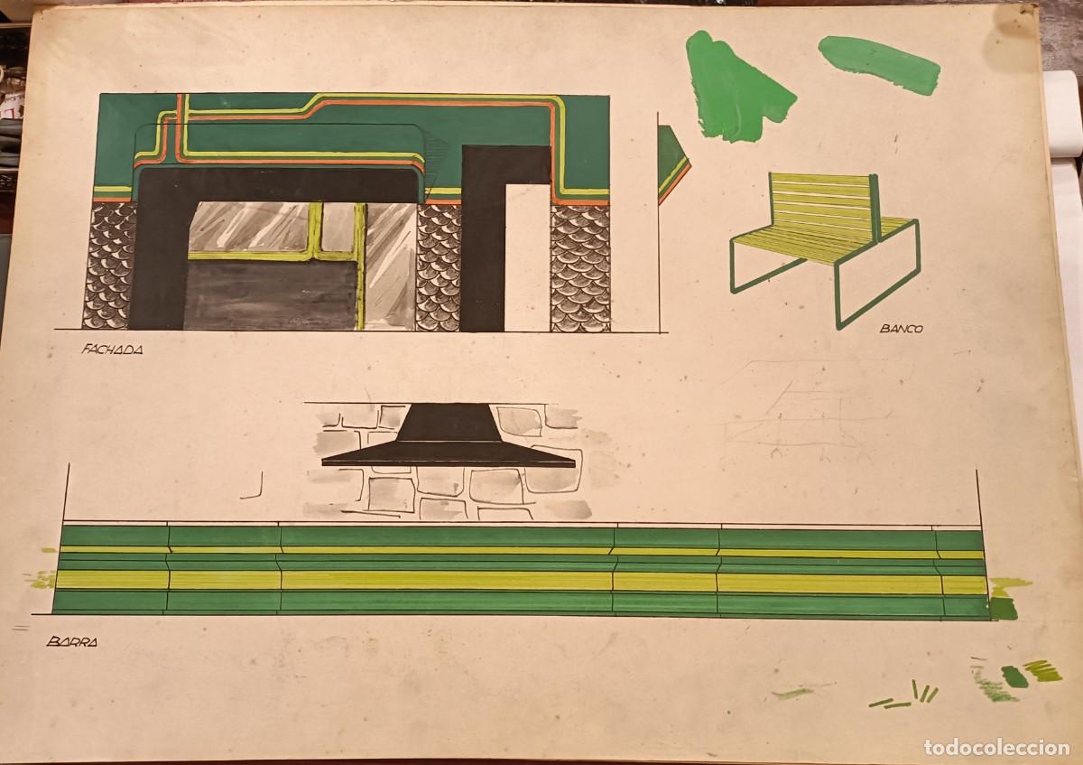 Arte: PROYECTO BANCO EXTERIOR. ACUARELA. A&Ntilde;OS 70