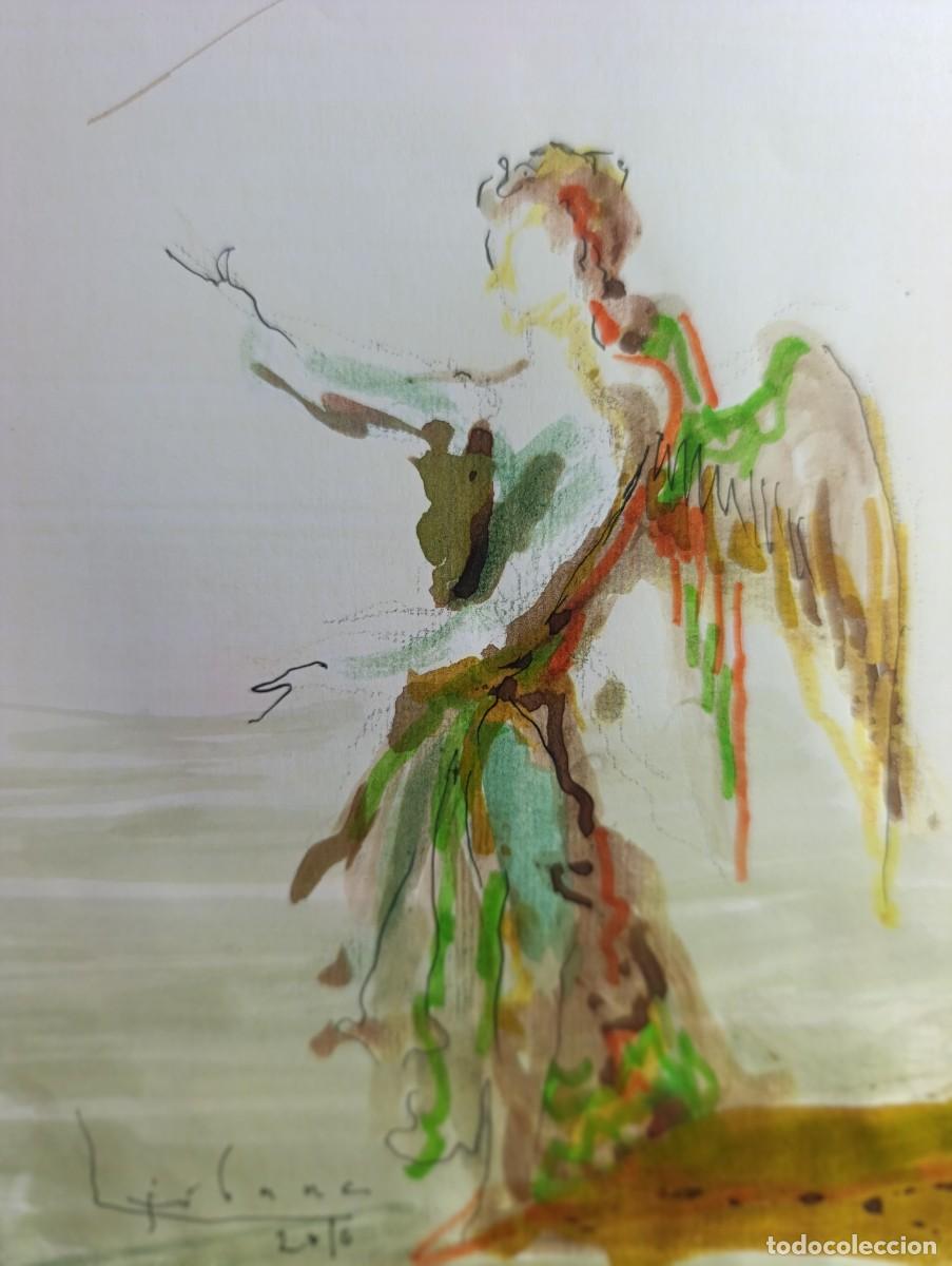 Arte: ANGEL EN VERDE DE GINES LIEBANA