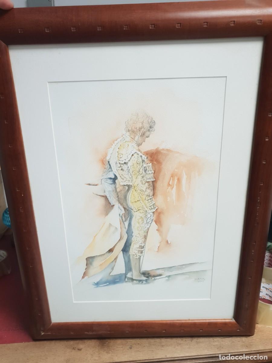 Arte: Acuarela taurina firmada J.ORTU&Ntilde;O fechada 2012