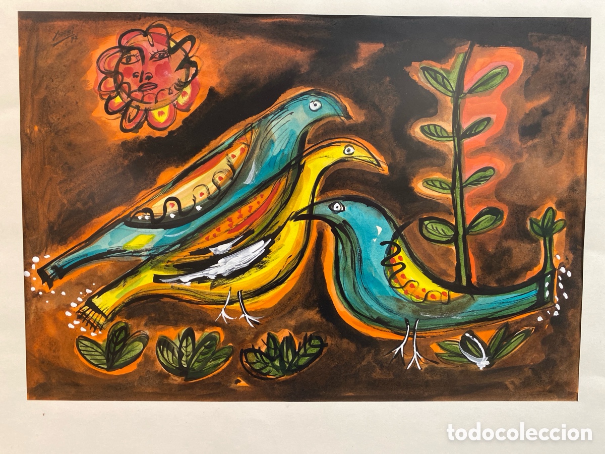 Arte: Ricardo Isasi Olascoaga (1917)Tecnica mixta sobre papel