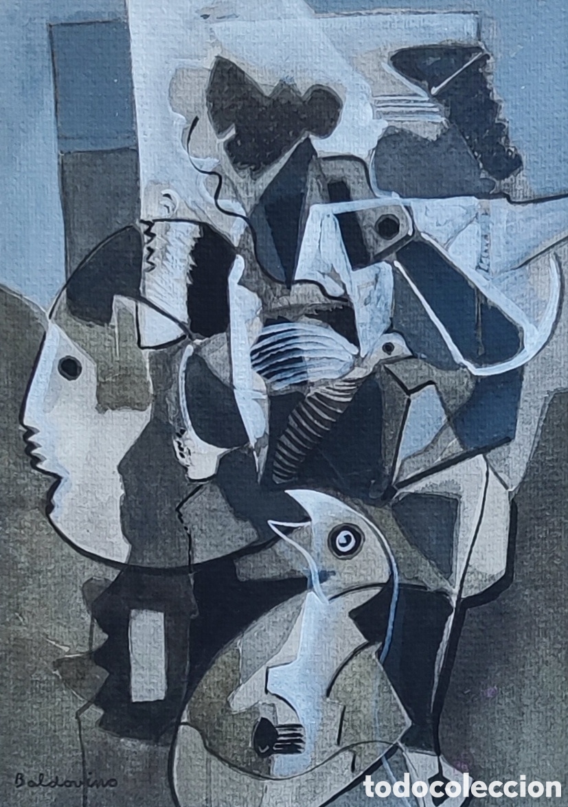 Arte: &Aacute;ngel Baldovino (1929). T&eacute;cnica Mixta. Original. Firmado. Titulado. 2016. Argentina. Mallorca.