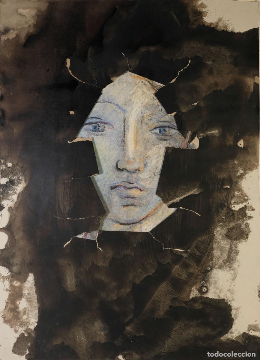 Arte: T&Eacute;CNICA MIXTA SOBRE PAPEL ROSTRO FEMENINO