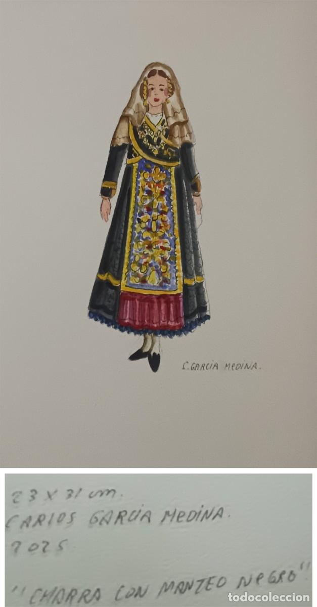 Arte: ACUARELA &rdquo;TRAJES POPULARES DE SALAMANCA&rdquo;