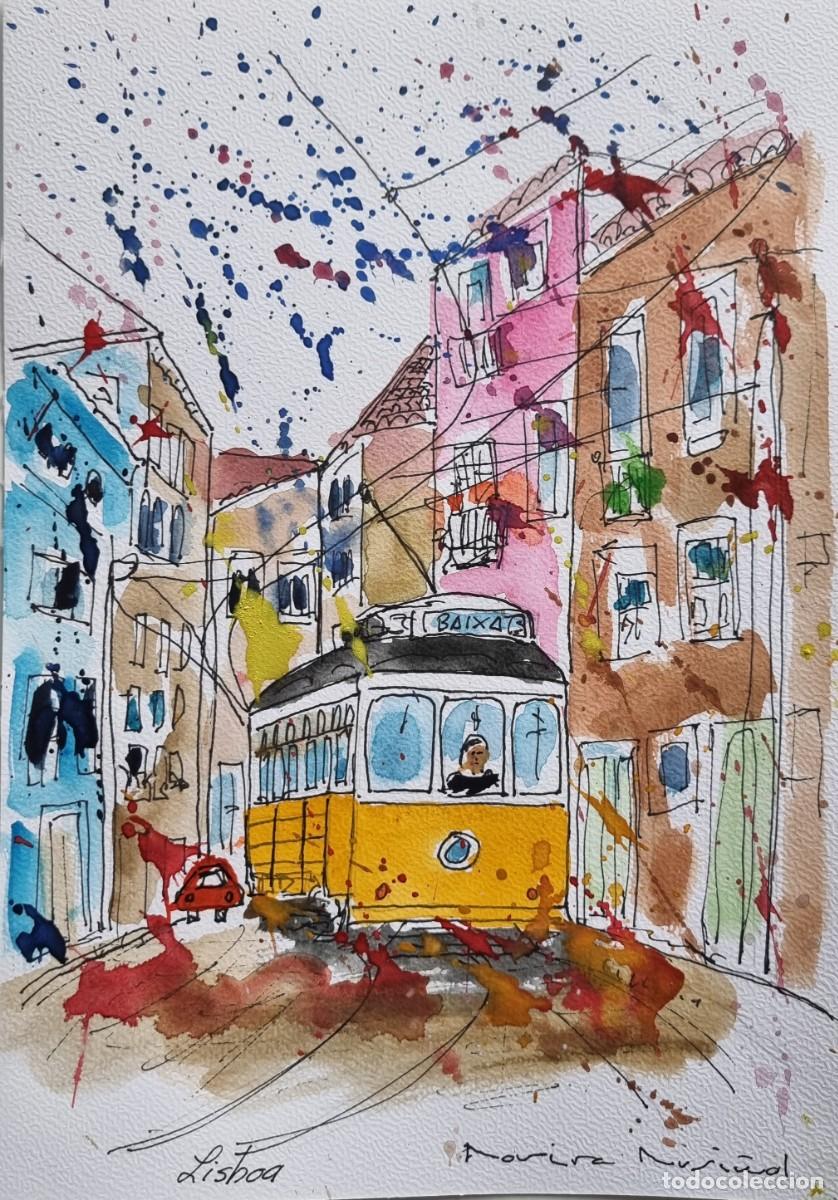 Arte: ACUARELA ORIGINAL UNICA - FIRMADA Y CERTIFICADA - NUEVA -ENVIO GRATIS
