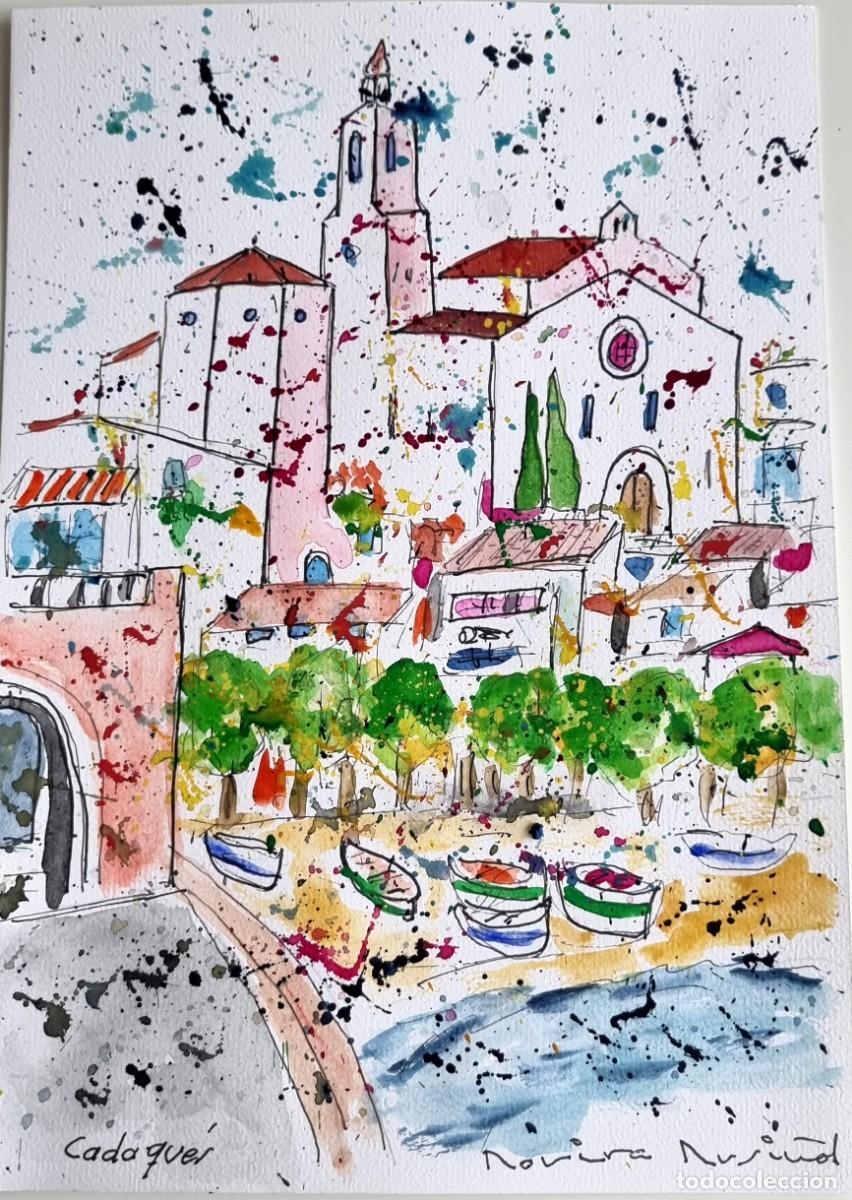 Arte: ACUARELA ORIGINAL UNICA - FIRMADA Y CERTIFICADA - NUEVA -ENVIO GRATIS