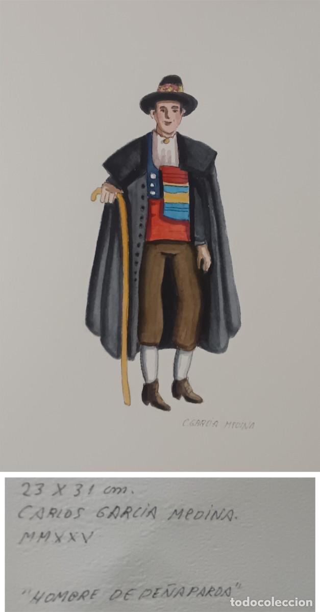 Arte: ACUARELA &rdquo;HOMBRE DE PE&Ntilde;APARDA&rdquo;