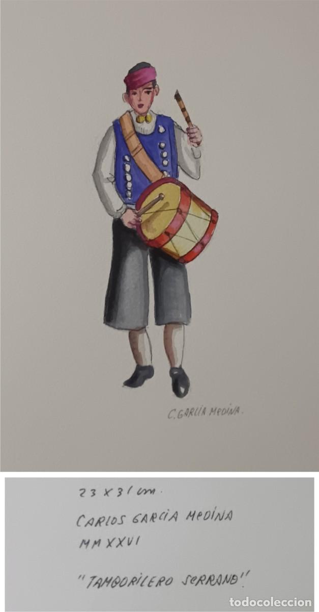 Arte: ACUARELA &rdquo;TAMBORILERO SERRANO&rdquo;