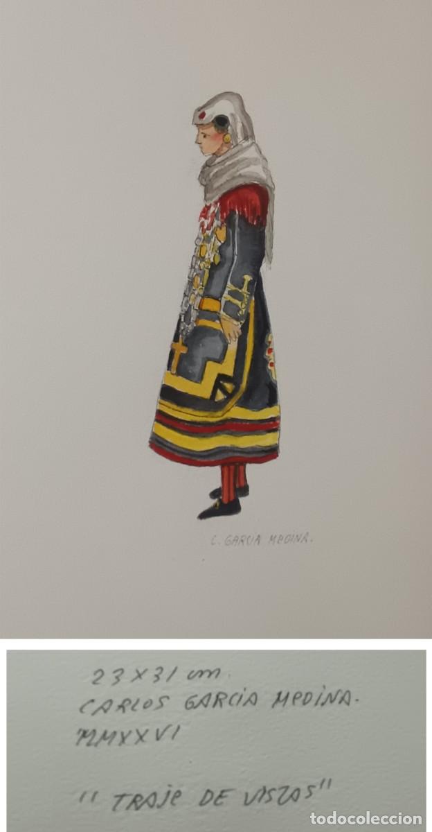 Arte: ACUARELA &rdquo;TRAJE DE VISTAS II&rdquo;