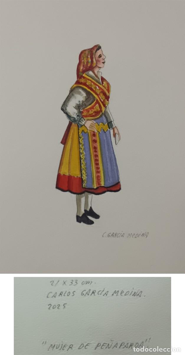 Arte: ACUARELA &rdquo;MUJER DE PE&Ntilde;APARDA&rdquo;